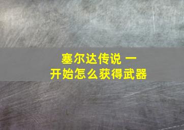 塞尔达传说 一开始怎么获得武器